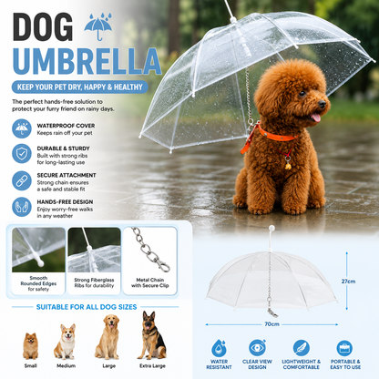 Pet Umbrella - Keeps Your Pet Dry in The Rain